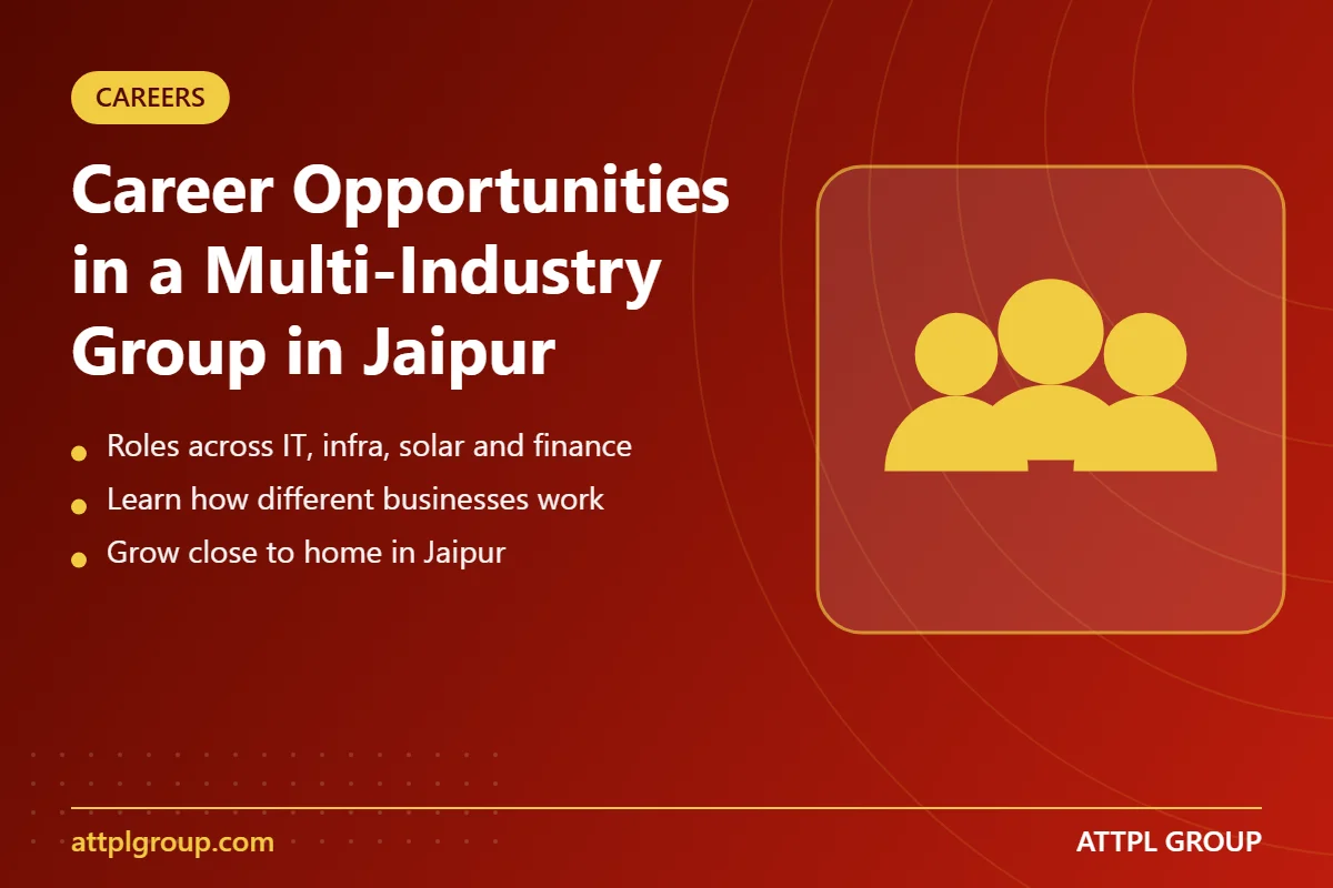 Career opportunities in Jaipur at a multi-industry group - key points